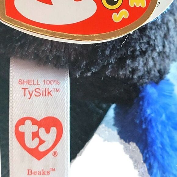 Ty Beanie Boo Beaks The Toucan Rainbow Beak Bird TySilk Nov. 16 - Picture 4 of 5